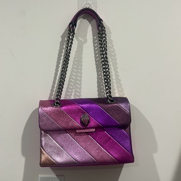 Kurt Geiger Pink and Purple Shoulder Bag THE KENSINGTON - Picture 11 of 14